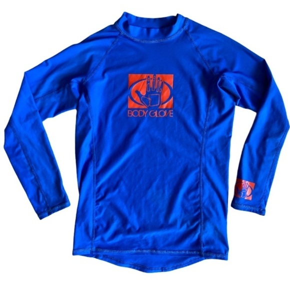 Body Glove Blue Swim Long Sleeve Rash Guard Shirt